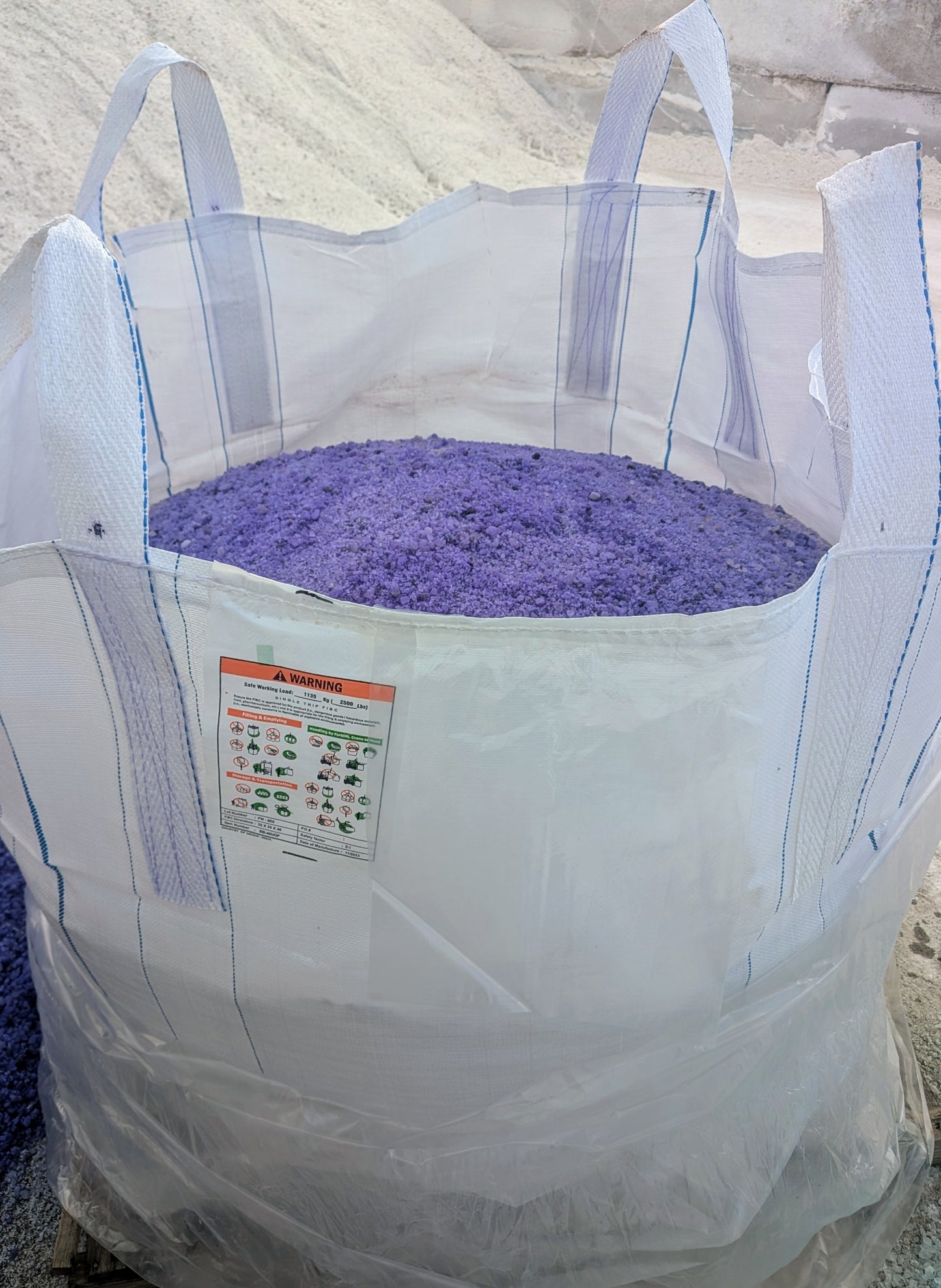 Purple Power™ Treated Salt Super Sack | Deicer Ice Melt | 2,000 lbs. (1 Ton)